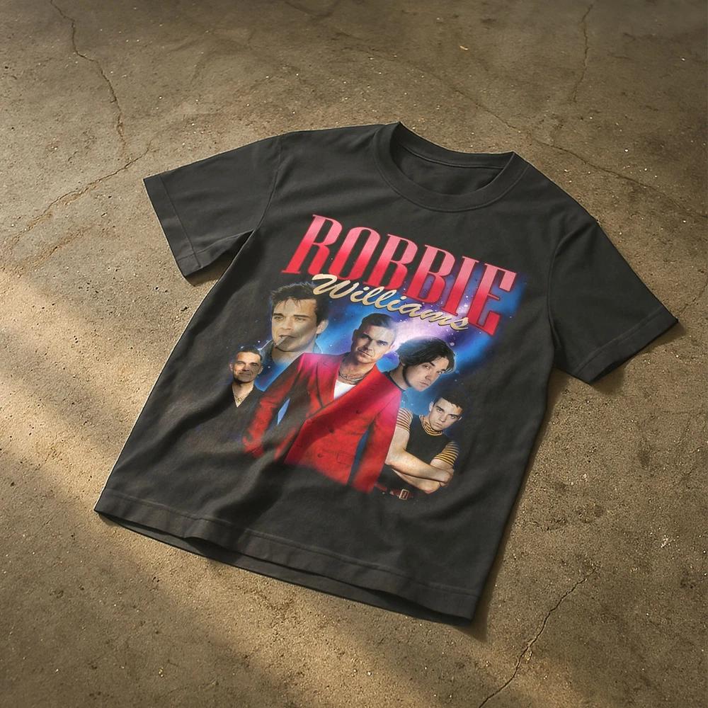 ROBBIE WILLIAMS T SHIRT BLACK UNISEX S