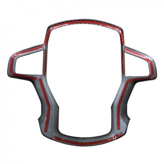 Carbon Fiber Style Steering Wheel Cover Trim For 2019Up Chevrolet Silverado 1500