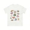 Egirl Y2k Streetwear Graphic Tops Sea Shell T Shirt Loose Short Sleeve Grunge Vintage Collage Aesthetic T-Shirts Clothes