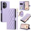 Compatible with iPhone 17 Leather Case: Honor 400 Pro Diamond Houndstooth Card Wallet Crossing Across Xiaomi 15