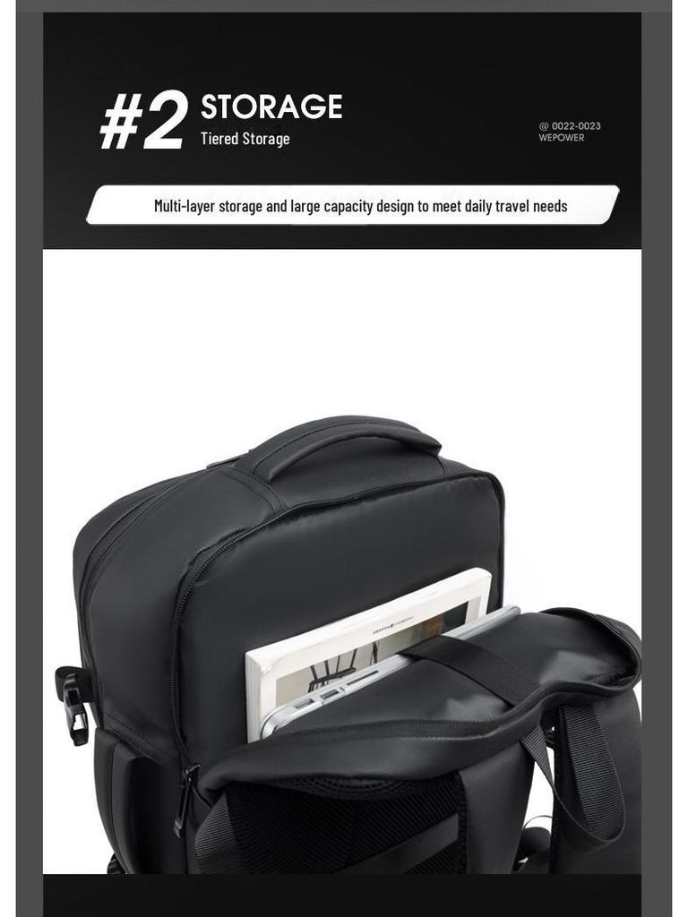 Trendy High-Capacity Nylon Backpack for Men and Women - Casual Travel and Computer Bag