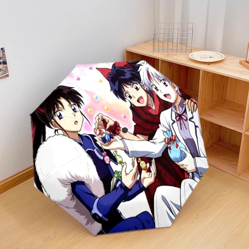 Inuyasha Automatic Umbrella - Suitable Travel Outdoor Portable Umbrella Birthday Gift Daily Essentials