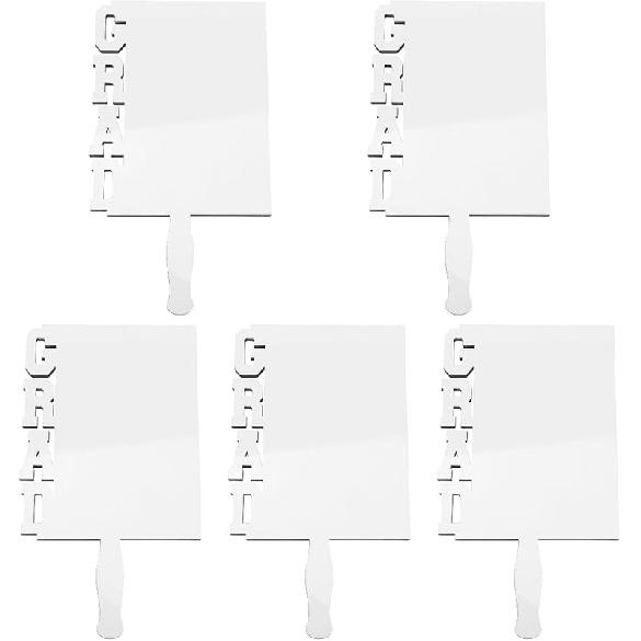 

DECHOUS 5 шт. Сублимационные заготовки для выпускного, веера, МДФ, сублимационная рамка для выпускного для DIY фото выпускника, сублимационные веера сувениры для выпускного 2025 17.7x10cmx5pcs