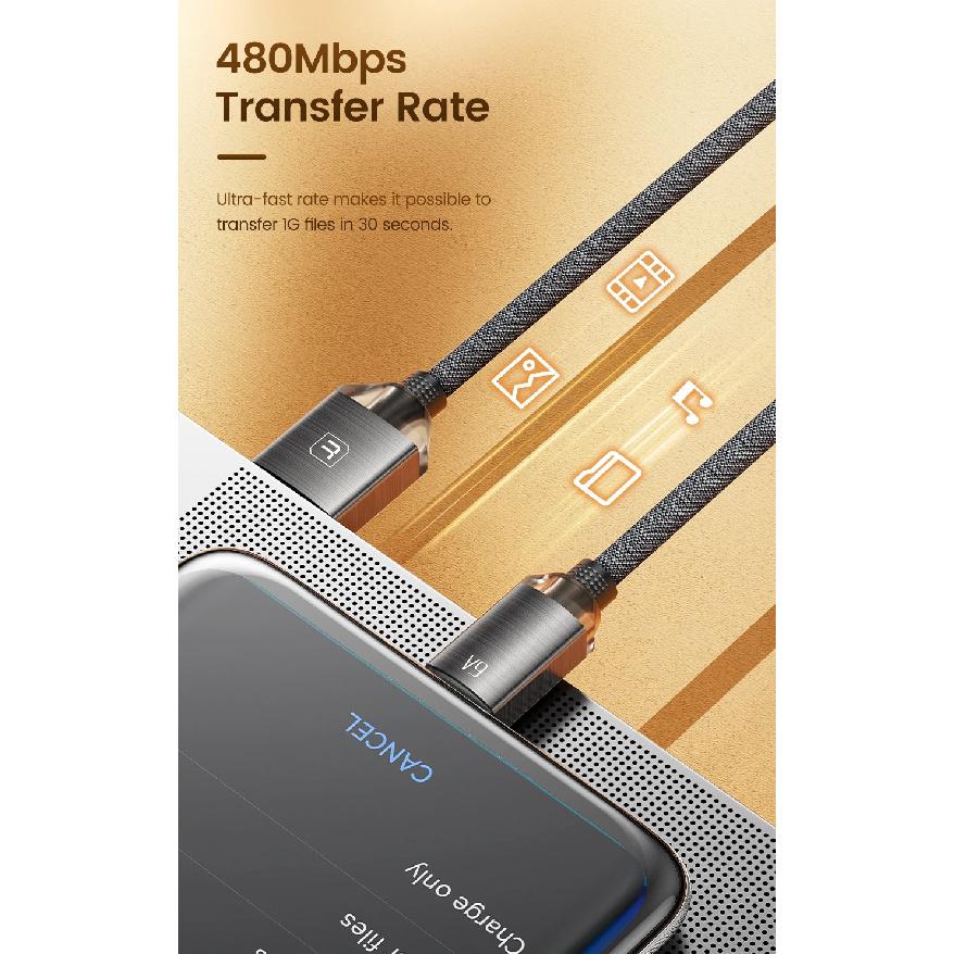 Toocki 6A USB Type C Cable Fast Charging Charger Cable USB A To Usb C For iPhone 15 Samsung Xiaomi Huawei Oppo Oneplus Data Cord