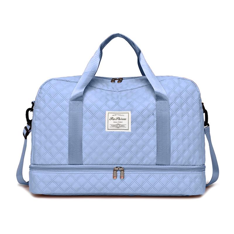Travel Bag Dry/Wet Separation Gym Bag Large Capacity Yoga Bag Cabin-Size Outdoor Soft-Sided Durable Luggage Bag