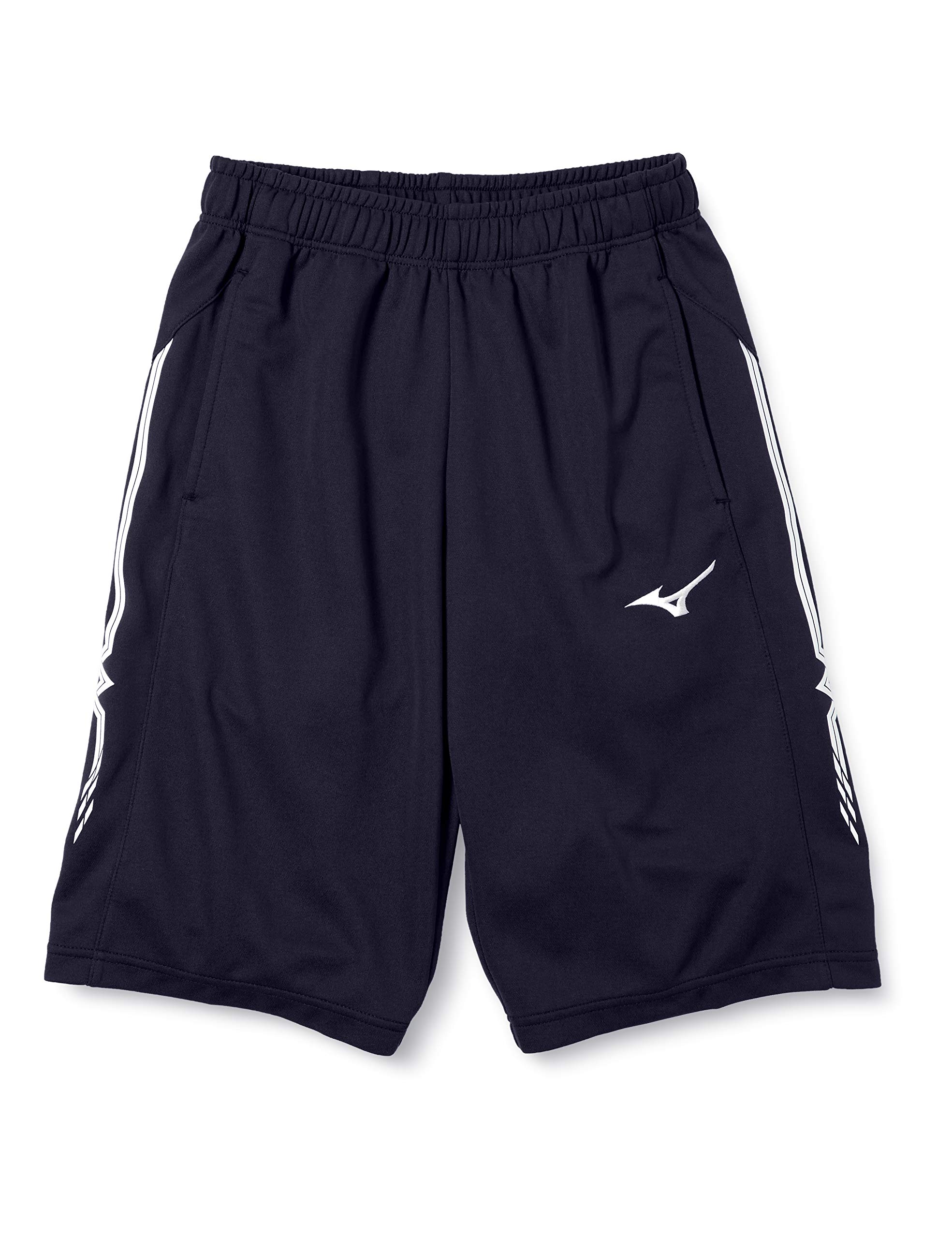 

Mizuno Training Wear Size Size 32JD8002 Warm-Up Shorts, Moisture-Wicking, Quick-Drying, Unisex, 14, Navy, S,