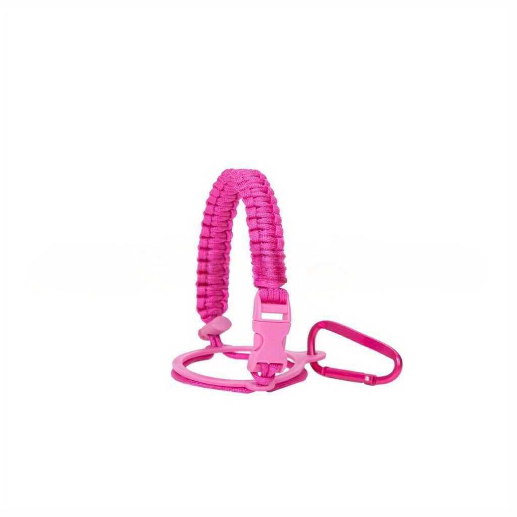 12-64oz Water Bottle Accessories Paracord Rope Holder Wide Mouth Bottle Portable Rope Hand Strap Cup Carrier Color Cupful Rope