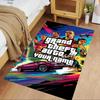 Grand Theft Auto Textfeld Teppich Perfekt für Wohnheim Arbeitszimmer Balkon Außenbereich Rutschfester Teppich Büro Heimdekoration Geburtstag/Weihnachtsgeschenk