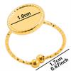 6pcs/lot Gold Plated Stainless Steel Base Rings Settings DIY Blank Knuckle Rings for Women Jewelry Charms Never Fade Wholesale