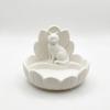 Lotus Shape Trinket Dish Resin Material Desktop Organizer Cat Figurine Holder  Vanity Table Decor