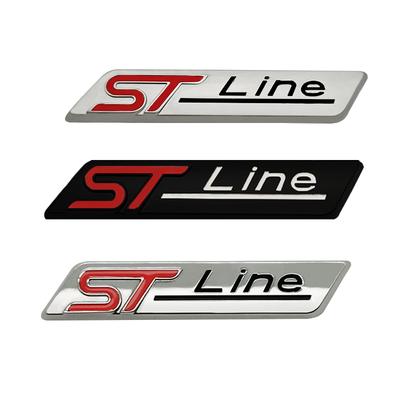 WGL2 Metal 3D Car Sticker ST Line Emblem Badge Decals for FIESTA FOCUS MONDEO Focus X Vignale ST Line Escape EcoBoost Explorer
