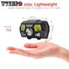 Strong Light XPE+COB+red Light USB Charging Sensing Headlights Waterproof Night Fishing for Erbium Camping Lights