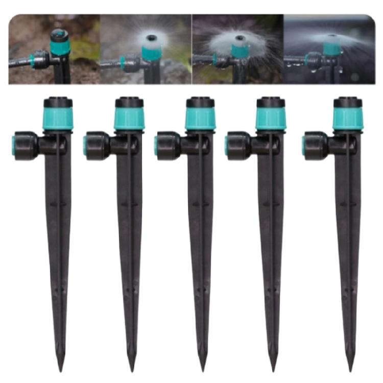 10Pcs Rotatable Sprinkler With Stake Nozzle Watering Garden Tube Sprayer Atomizer Irrigation Landscape Maintenance