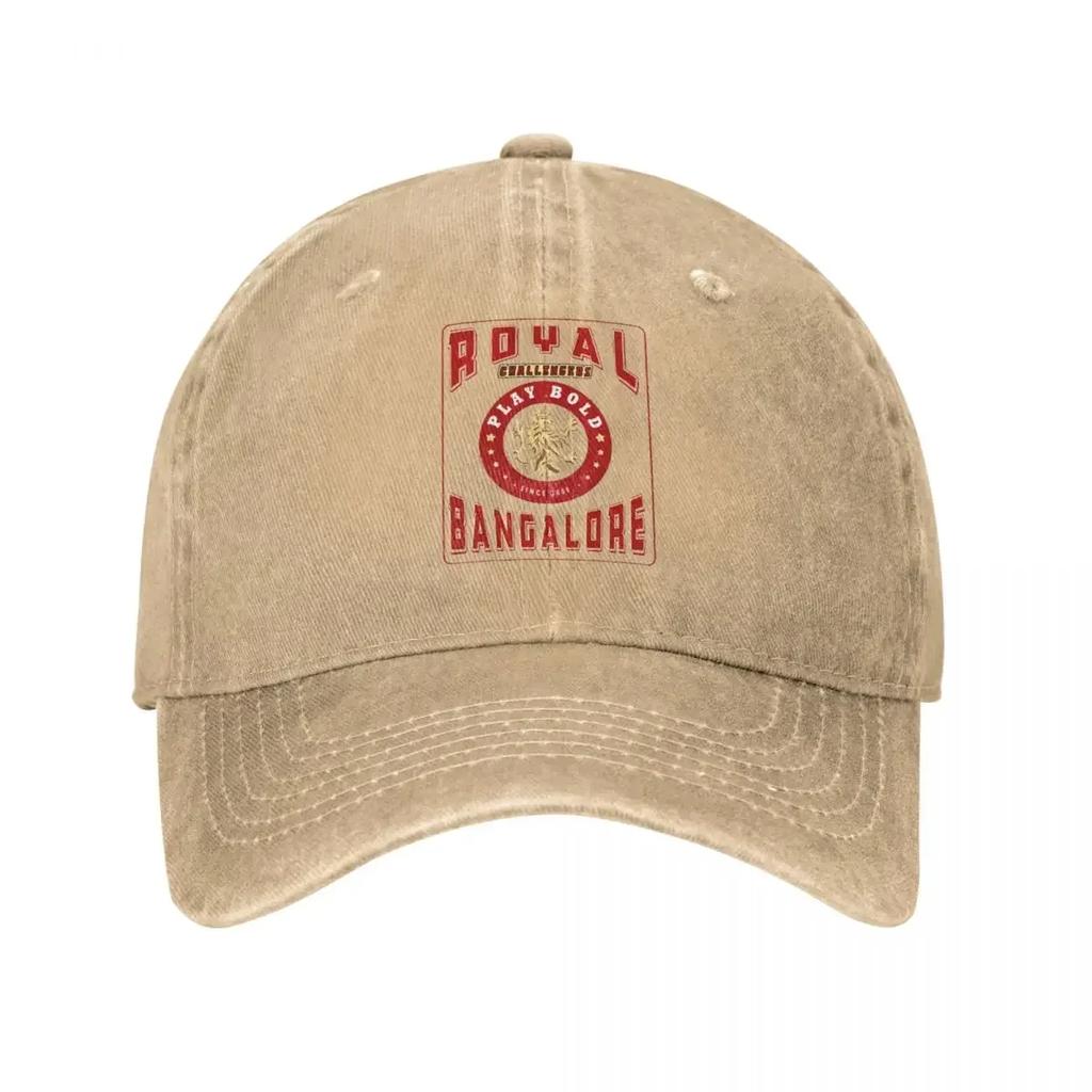 Royal Challengers Bangalore RCB Football Baseball Cap Distressed Cotton Caps Hat Retro Outdoor Activities Adjustable Headwear