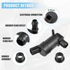 Windshield Washer Pump Kit 12V Direct Fit for Hyundai Accent Elantra Sonata IX35 Kia Rio Cerato Forte Spectra Replacement Parts