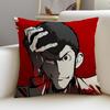 Classic LLupin the ThirdS Cushion Cover Breathable and skinfriendly linen pillowcase square removable and washable cushion