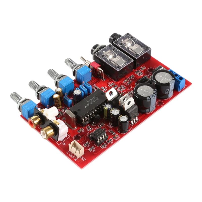 NE5532 Preamplifier Tone Board HiFiStereoAmplifier Volumes Control 4Channels Amplifiers Treble Bass Volumes