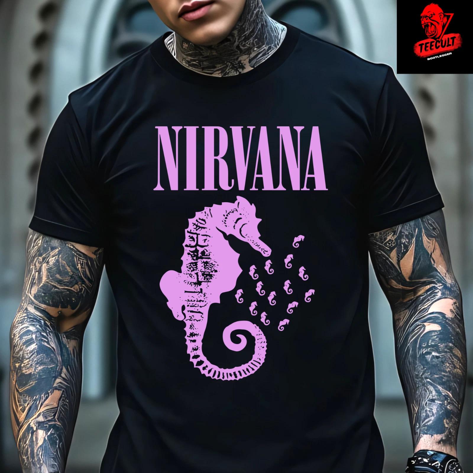 Men s and Women s T-shirts Nirvana Heavy Metal Alternative Rock Band Unisex Cotton S