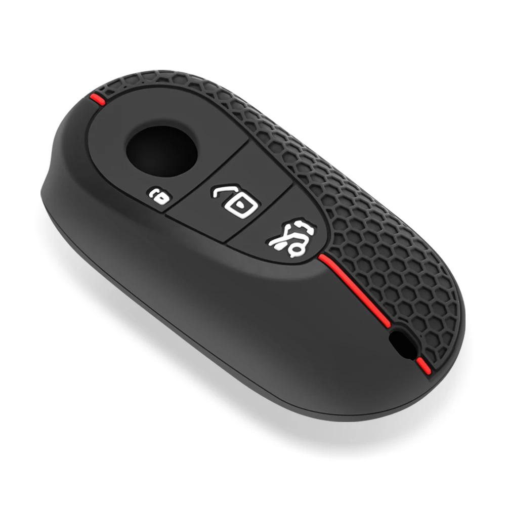 Silikon-Autoschlüsselgehäuseabdeckung für Mercedes Benz 2022 CS-Klasse W206 W223 S350 C260 C300 S400 S450 S500 Schlüsselschalenschutz