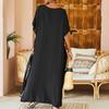 Besticktes langes Kleid, Strandbluse, Robe, Kleid für den Strandurlaub, Badeanzug und Sonnenkleidung für Damen