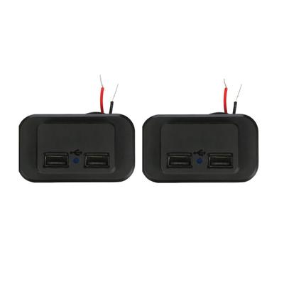 Dual Usb Car Charger Socket 5v 3.1a Multi Port Switch Panel Modified Usb Charging Plug Mount For Rv