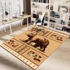 1PC Bear Fish Anti-slip Carpet, Suitable for Office, Bedroomand Playrooms. It Can Also Be Used As a Sofa Footrest cover-W90