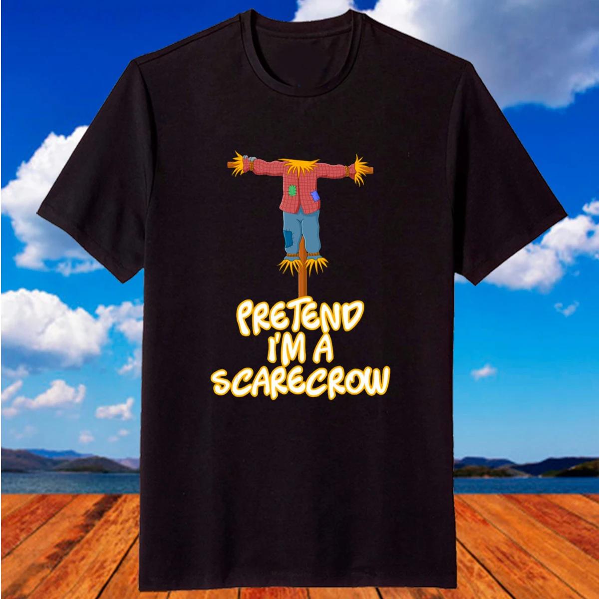 Pretend Im A Scarecrow Halloween Lazy Scarecrow Costume TShirt 100 Cotton ONeck Short Sleeve Casual Mens Tshirt Size S3XL S