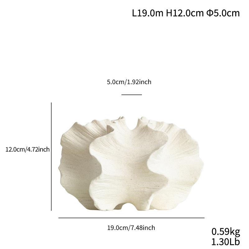 Xiaohongshu Creative Special-Shaped Star Fruit Flower Arrangement Ceramic Vase High-End Desktop Simple Decorative Ornament