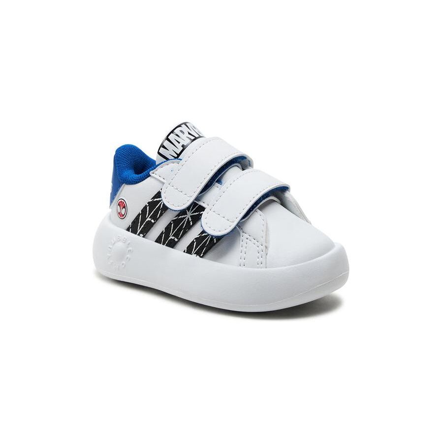 adidas Marvel x Grand Court Cloudfoam I Spider-Man Baby Sneakers White Cloud-White Core-Black ID8017