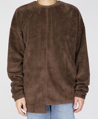 NENS Asymmetrical Fleece Sweatshirt (Brown)