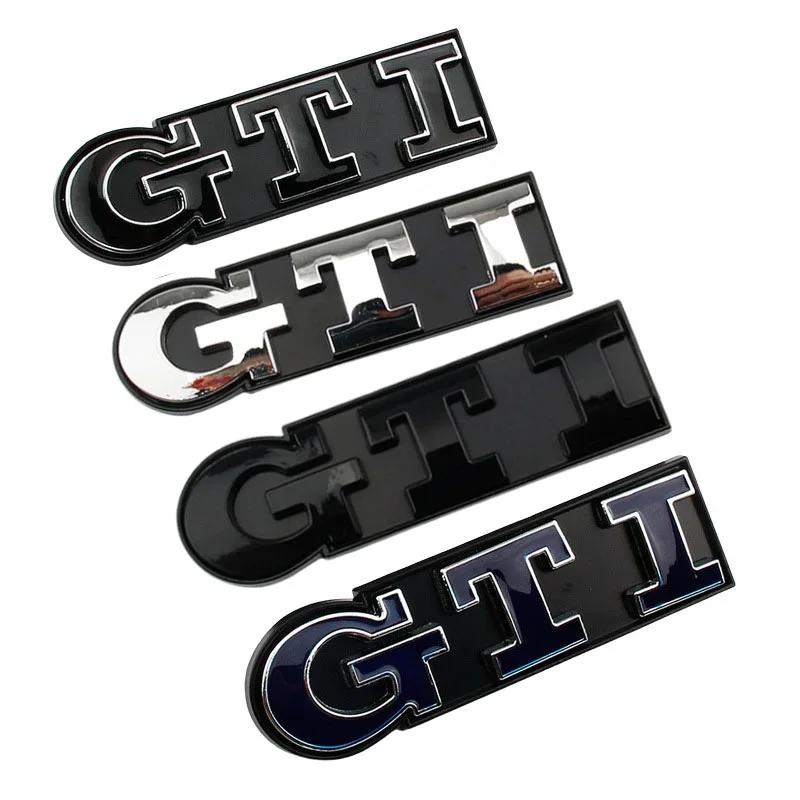 Valve Stems Caps Car Front Grille Metal Emblem Badge For Volkswagen VW GTI Logo GOLF JETTA MK4 PASSAT Polo SCIROCCO SR36 TOUAREG cr2