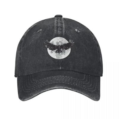 Raven Moon Baseball Cap Rugby Brand Unisex Cap Trucker Hat Ladies Unisexs
