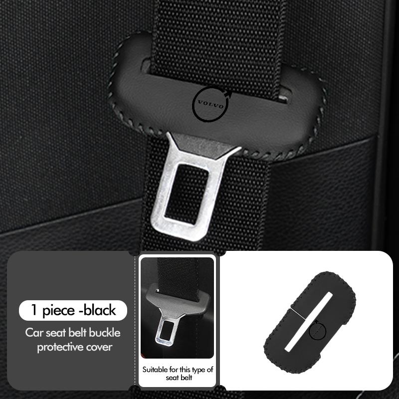 cpbkt6 Car Seat Belt Buckle Protector Sleeve Anti Scratch Cover For Volvo S60 S80 S90 C30 XC40 XC60 XC70 XC90 V40 V60 V90 T6
