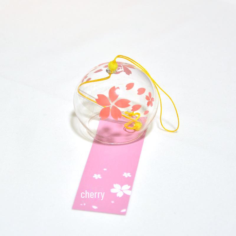 Wind Blossom Cherry Glass Chime Japanese Home Decor Ornament Birthday Gift