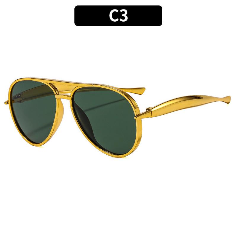 Dual-Beam Retro Slimming Unisex Sunglasses - High-End Street Style