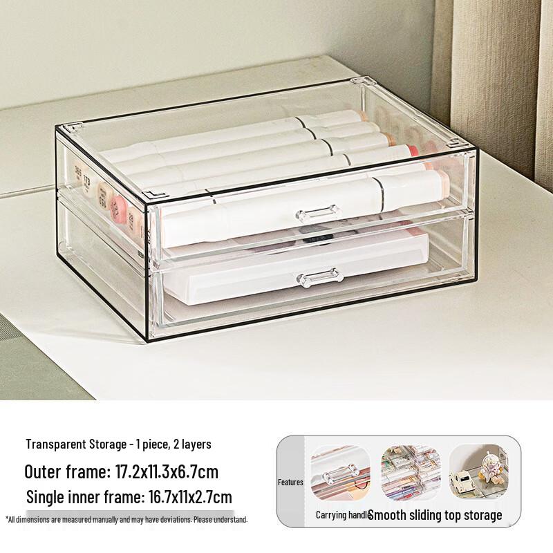 miflame Transparent Desktop Drawer Organizer