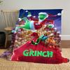 Christmas Gift Comedy Movie How the Grinch Stole Christmas blanket home warming, four season bed decoration sofa cover flannel throwing blanket K15