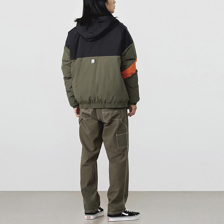 Vans Warm Hooded Down Jacket Men Jacket Military-Green VN0A54IPKCZ