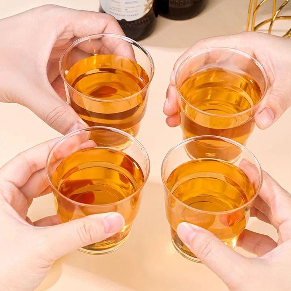 Food Grade Transparent Aviation Cup 200ML Cold Drinks Cups Disposable Water Cup  Camping