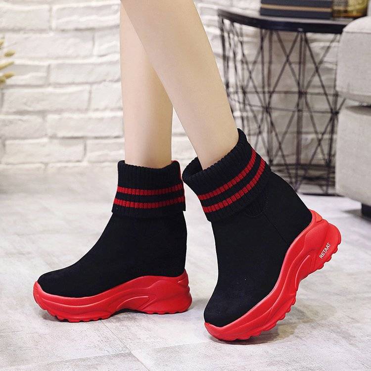 Botines de suela gruesa Interior Ante Realza Casual Botas de Nieve Plus  Velvet Inner Martin Boots Mujer Suela Suave Calzado de Invierno comprar a  buen precio — entrega gratuita, reseñas reales con