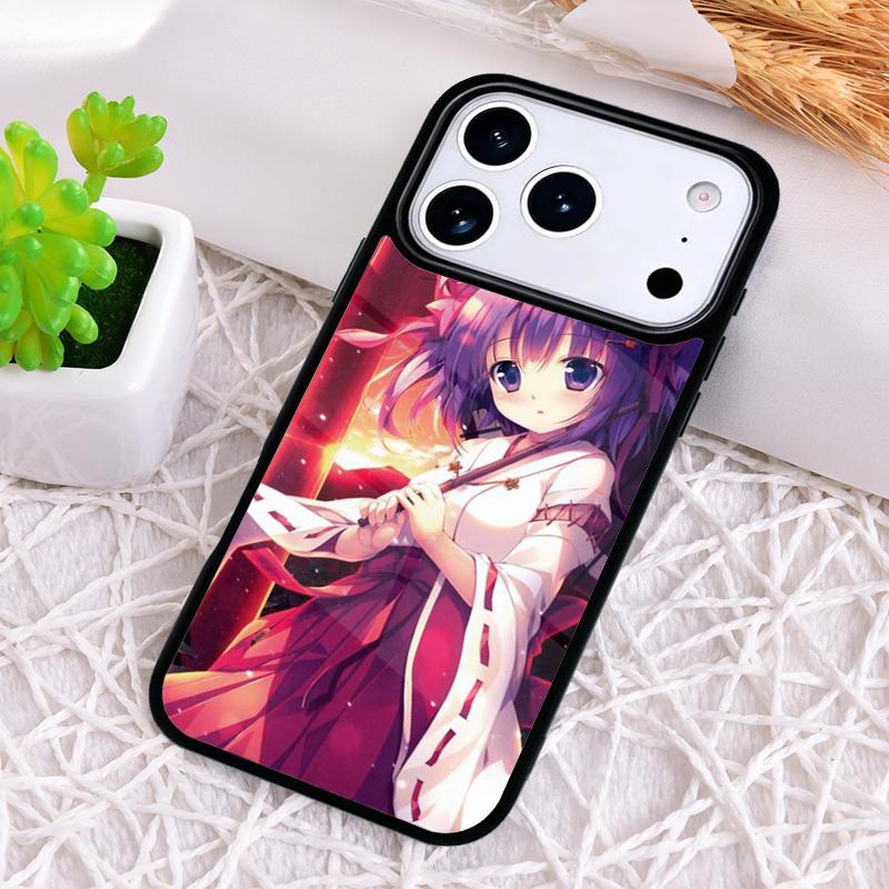 Japanese Style Anime Girl Phone Case for iPhone 17 Air 16 15 11 12 14 13 Pro Max Shockproof Cover