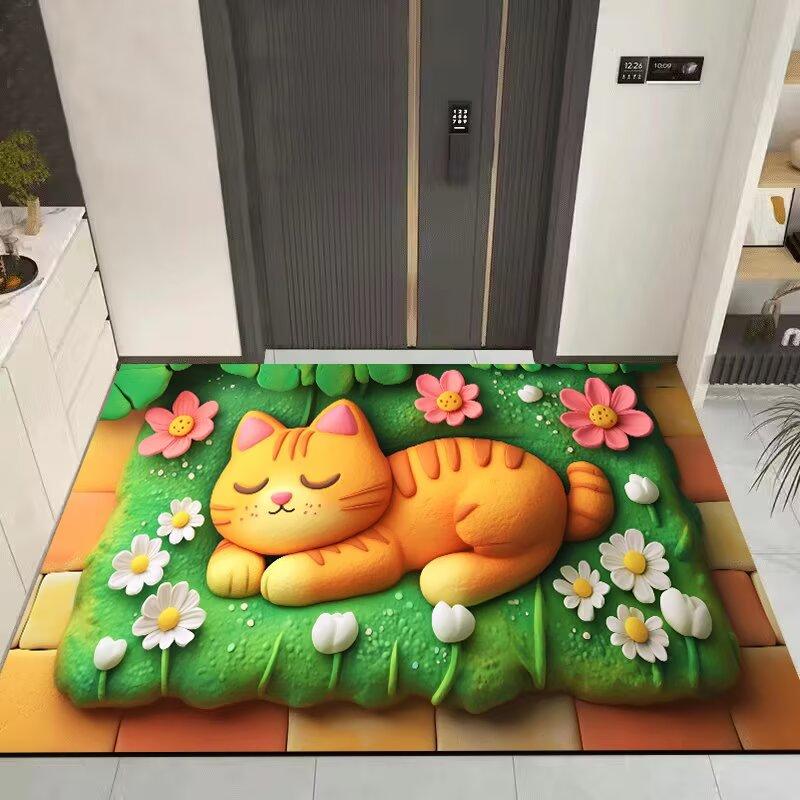 

Cute Stitch Cartoon 3D Cat Carpet Rug Non-slip Floor Mat for Home Living Room Bedroom Sofa Decor Child Gifts 60*90cm