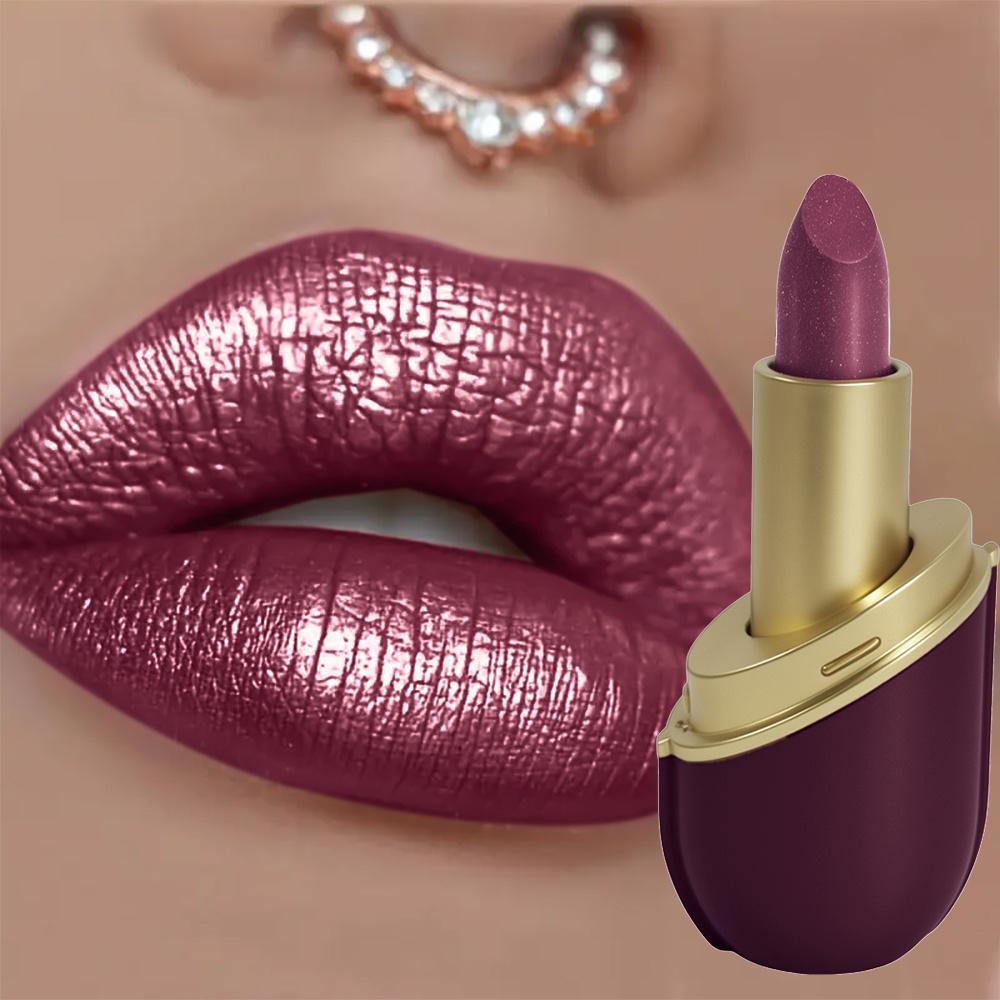 GKGU Capsule Rossetto Colorato Idratante Non Sbiadisce Non Appiccicoso Lucido con Perlescenze Lunga Durata Idratazione