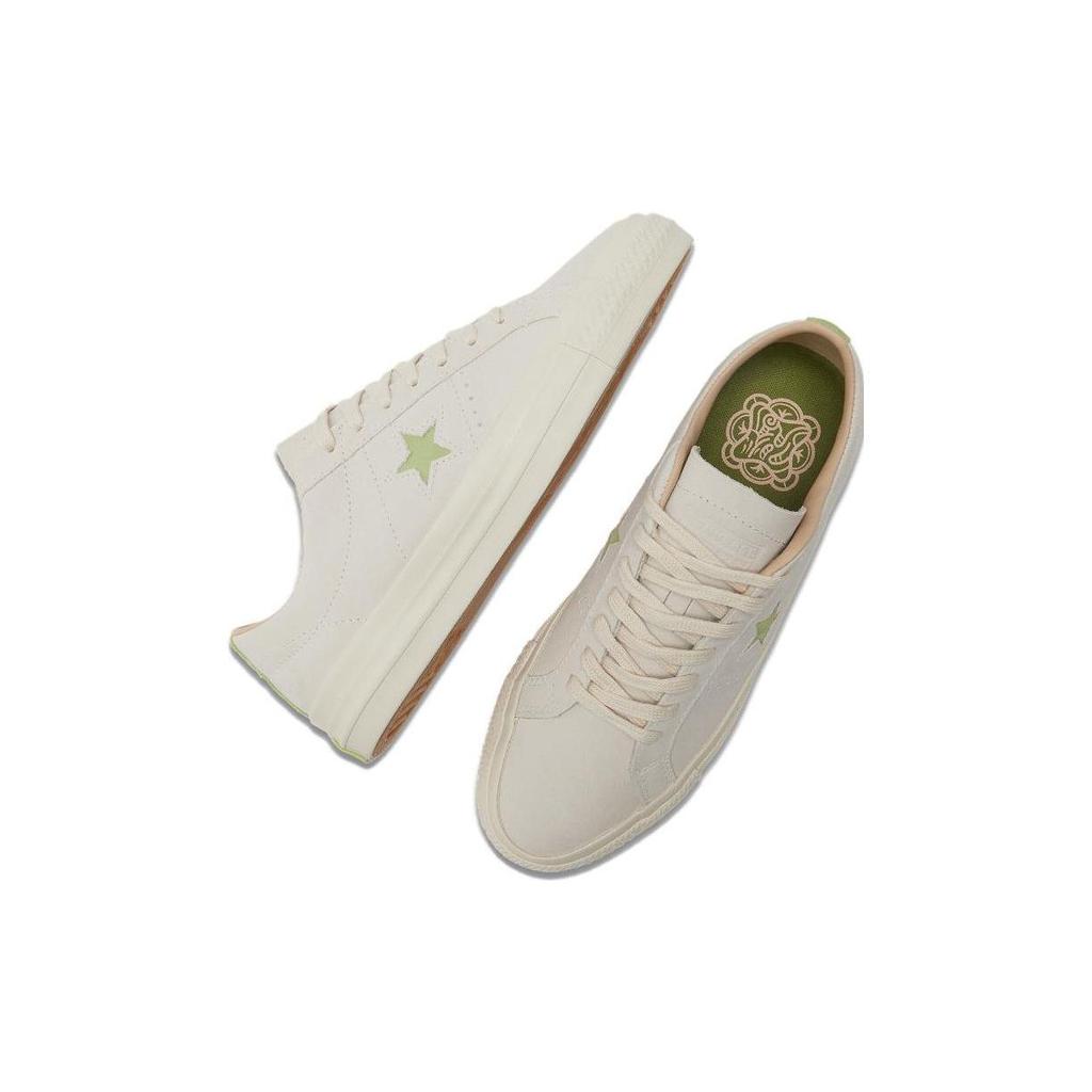 Converse One Star Pro Low Mid Autumn Festival - Ivory Unisex Sneakers Cream Natural-Ivory Vitality-Green A07261C