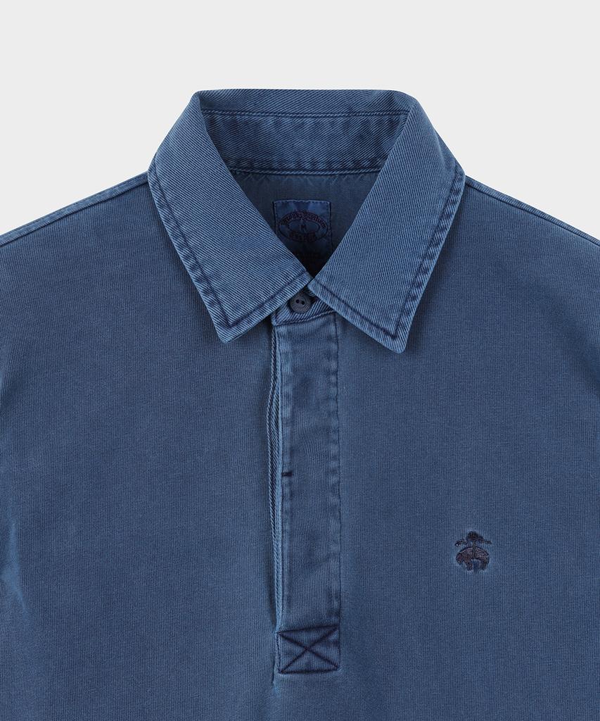 BROOKS BROTHERS Garment Dye Rugby Shirt (Navy) (Bbntmm7488Qfs)