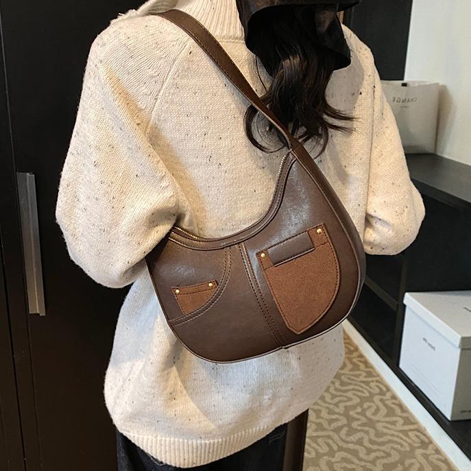 Design Underarm Bag Women's New Versatile Casual Saddle Bag Premium Fashion Shoulder Bag