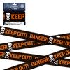 6CM Halloween Warning Tape Signs Halloween Props Window Prop Party Danger Warning Line Halloween Decoration Witch Balloons