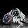 Orologio Dumas Automatico 30 ATM Resistente all'Acqua Vetro Zaffiro Quadrante Nero [SPINNAKER] SP-5119-44 da Uomo [Autentico]