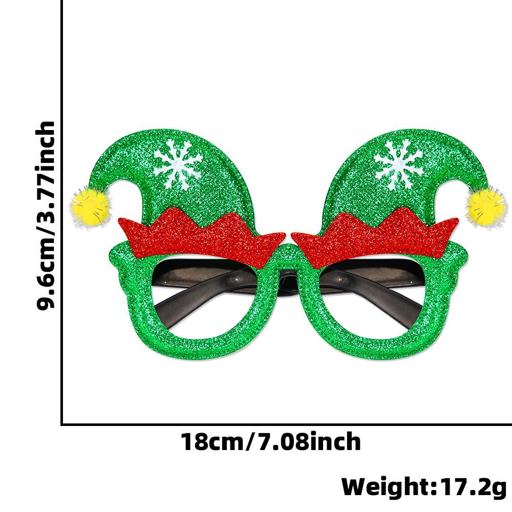 Handmade Plastic Colorful Christmas Glasses Perfect For Kids Featuring Cheerful Santa And Designs Reindeer