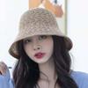 Hats For Women Bucket Hat Linen Korean Tide Summer Thin Section Double-Sided Breathable Sun Protection Cap Panama